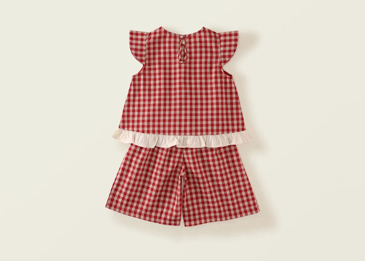 Girls Two-piece Culotte set