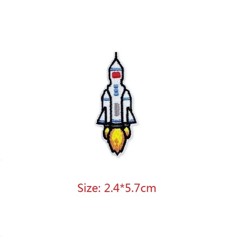 Choose from Astronaut & Space themed Iron on Patches