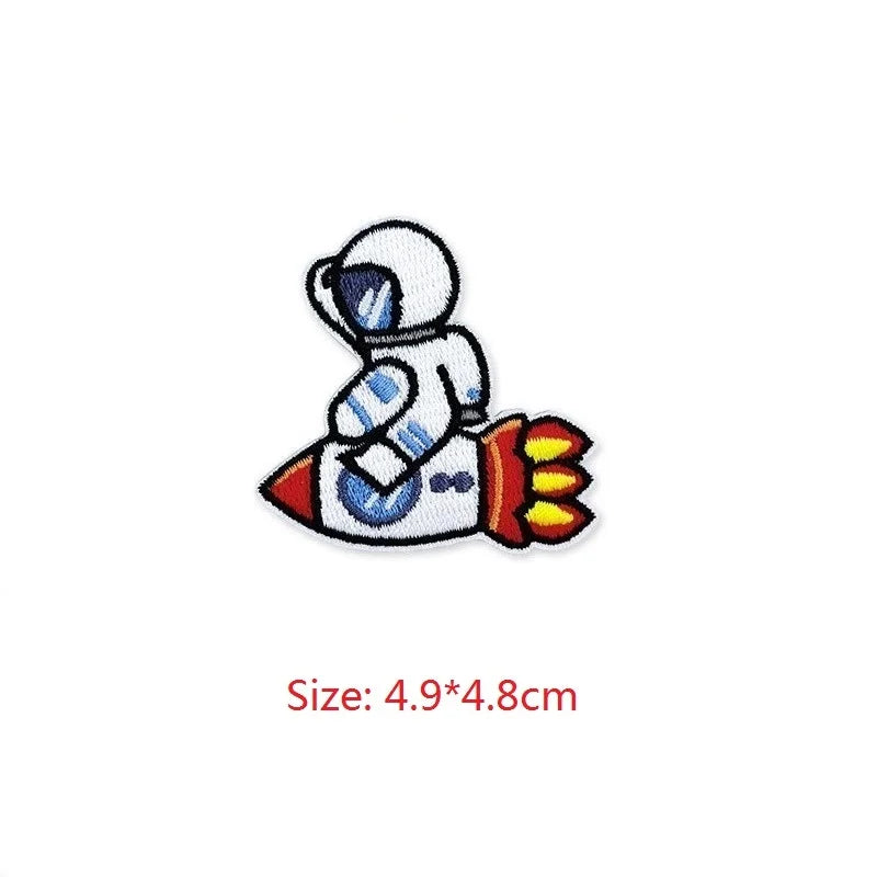 Choose from Astronaut & Space themed Iron on Patches