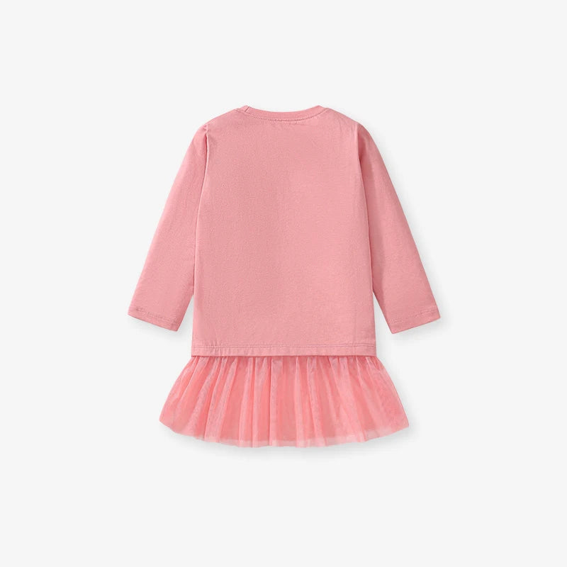 Girls LS Ballet Tulle Hem T shirt