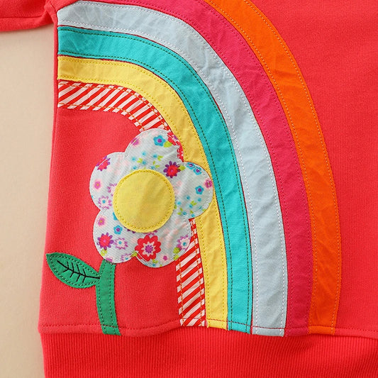 Rainbow & Flowers Sweatshirt