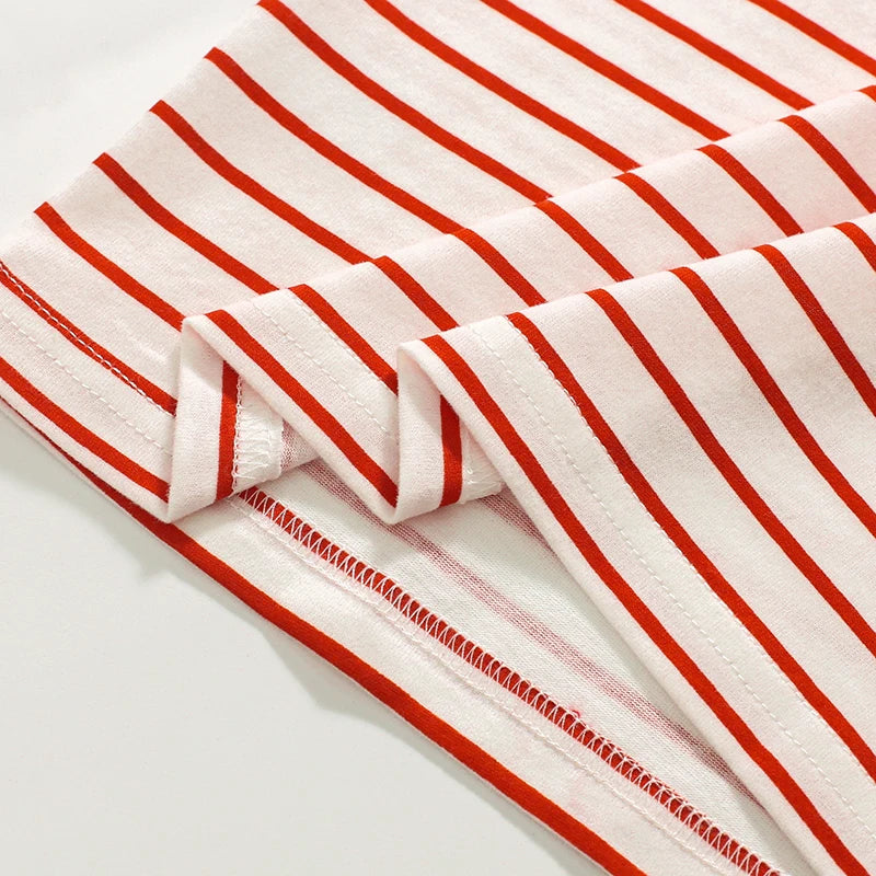 Crocodile Striped T Shirt