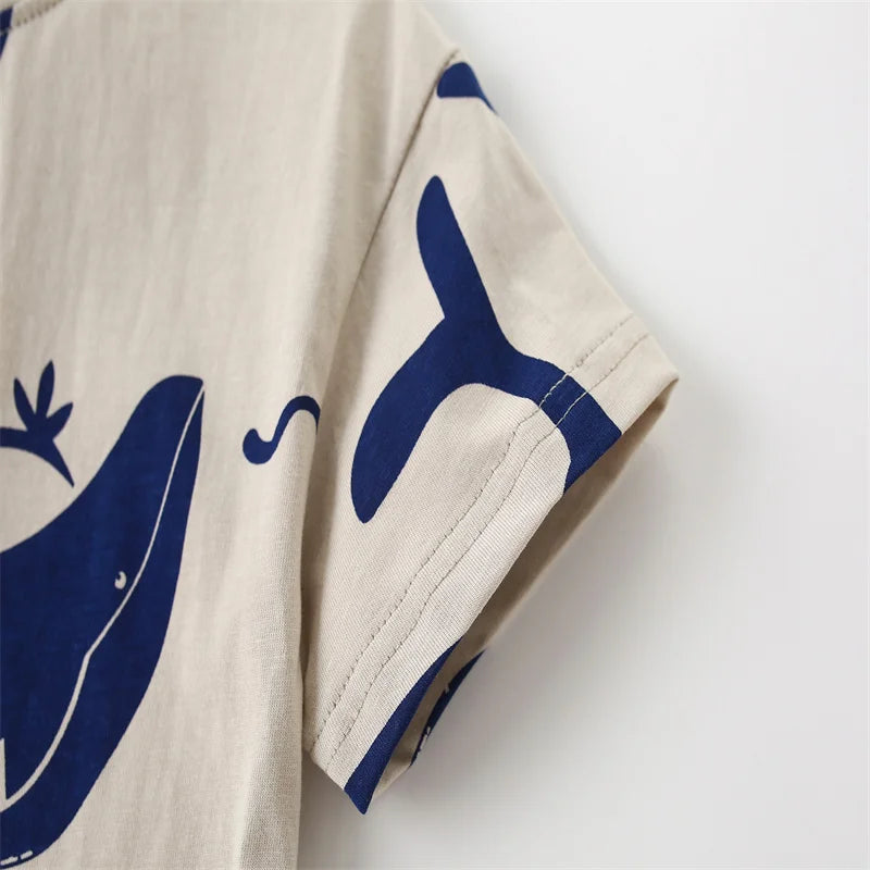 Whale Short Sleeve T Shirt and Shorts