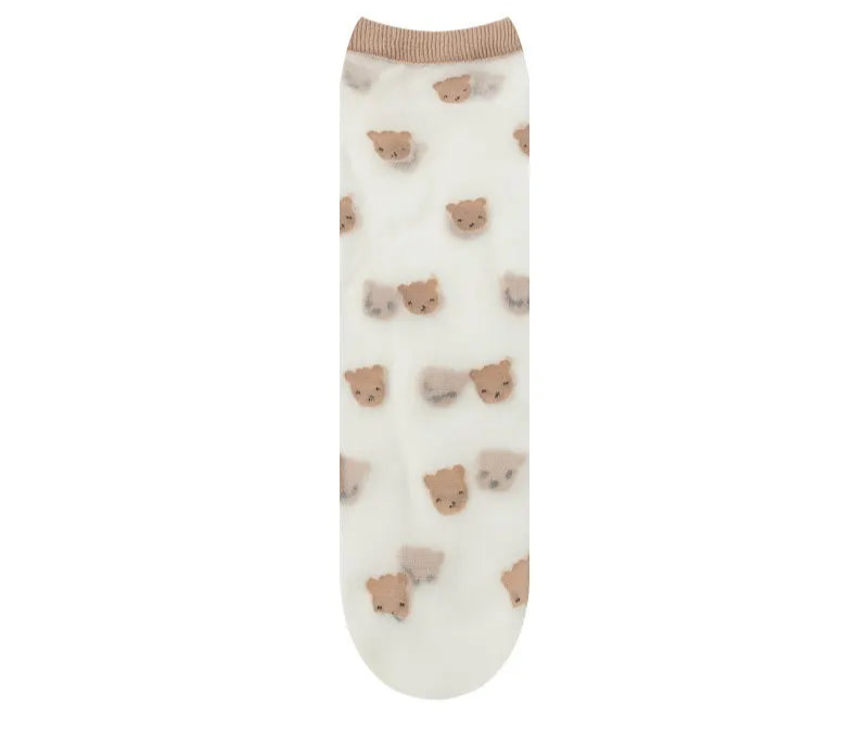 Ultra-thin Ankle socks with contrast tipping
