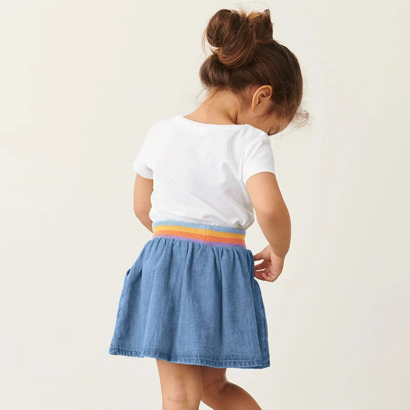 Girls SS Rainbow T-shirt and Skirt