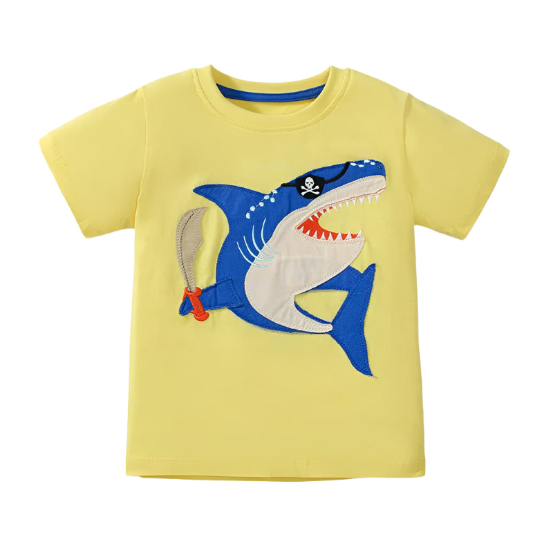 Pirate Shark Short Sleeve T-shirt