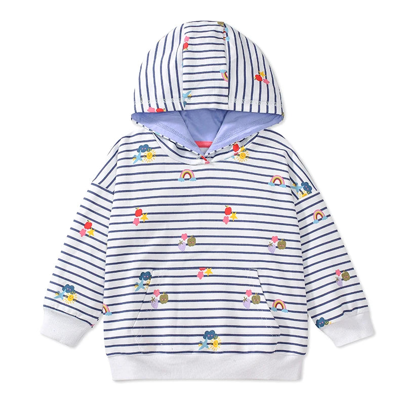 Girls Striped Hoodie