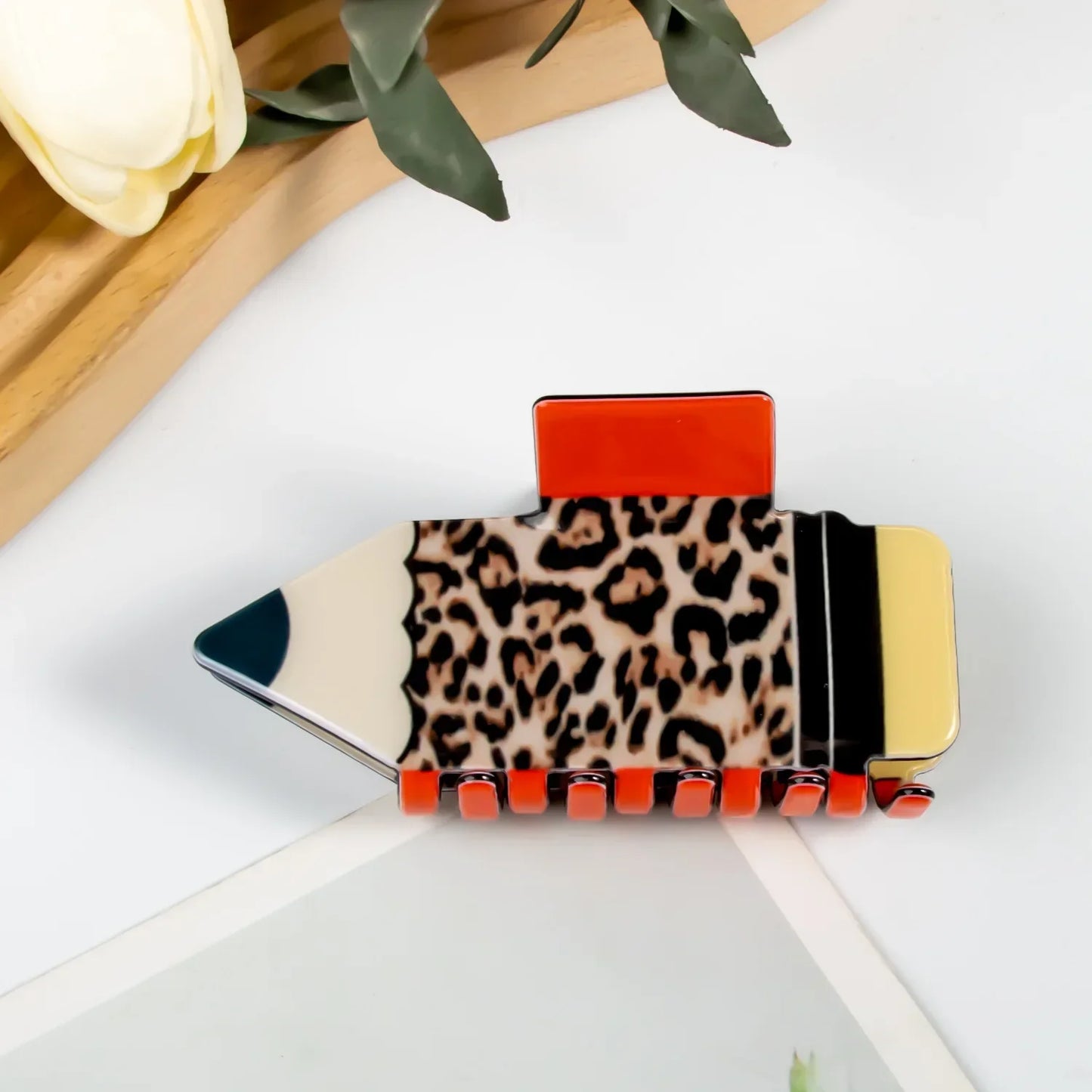 Acrylic Pencil Hair Claw Clips