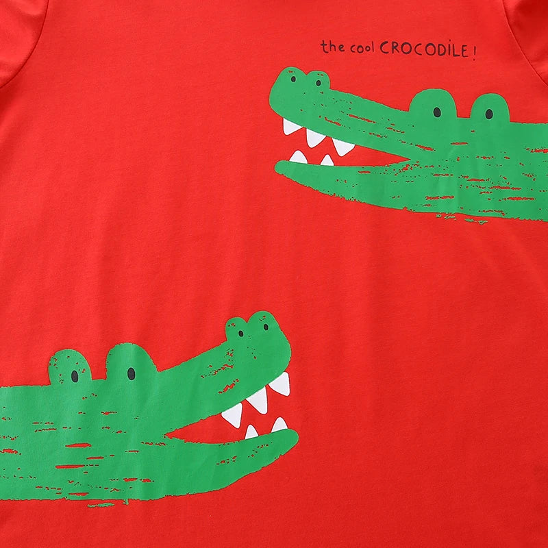 Snappy Crocodile Short Sleeve T Shirt + Shorts