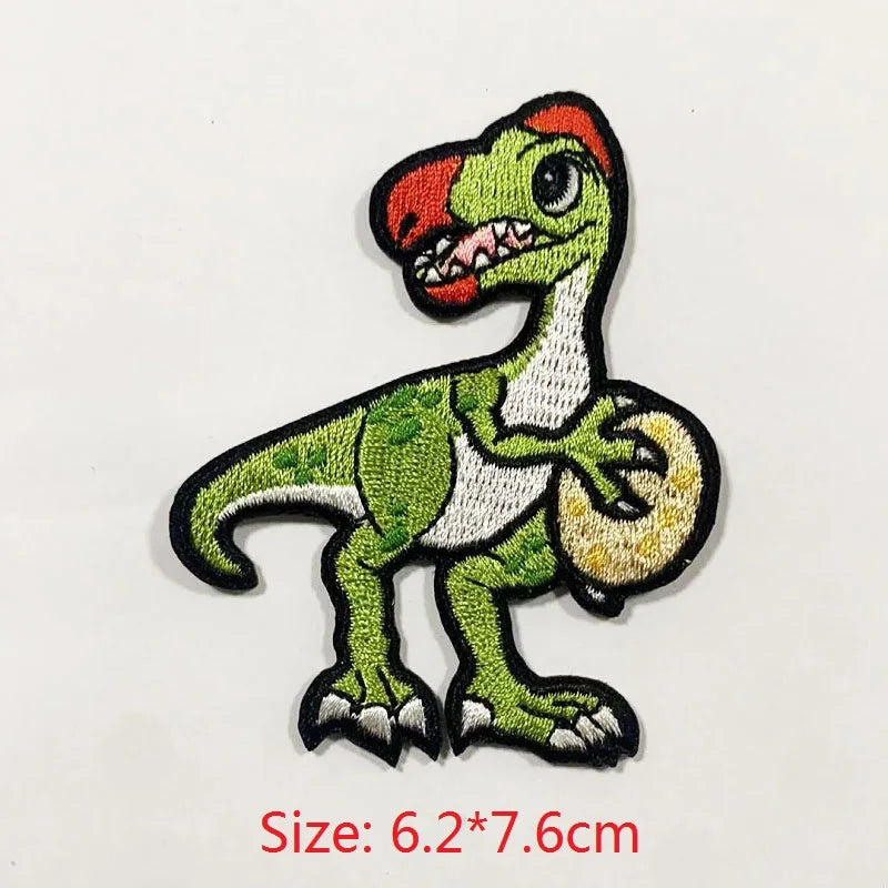 Choose from Dinosaur Iron-on Clothes Patches