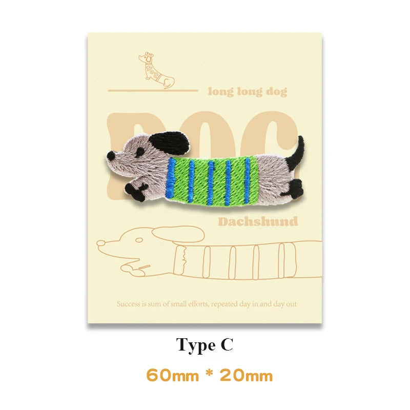 Choose from Dachshund Dog Iron-on Patches
