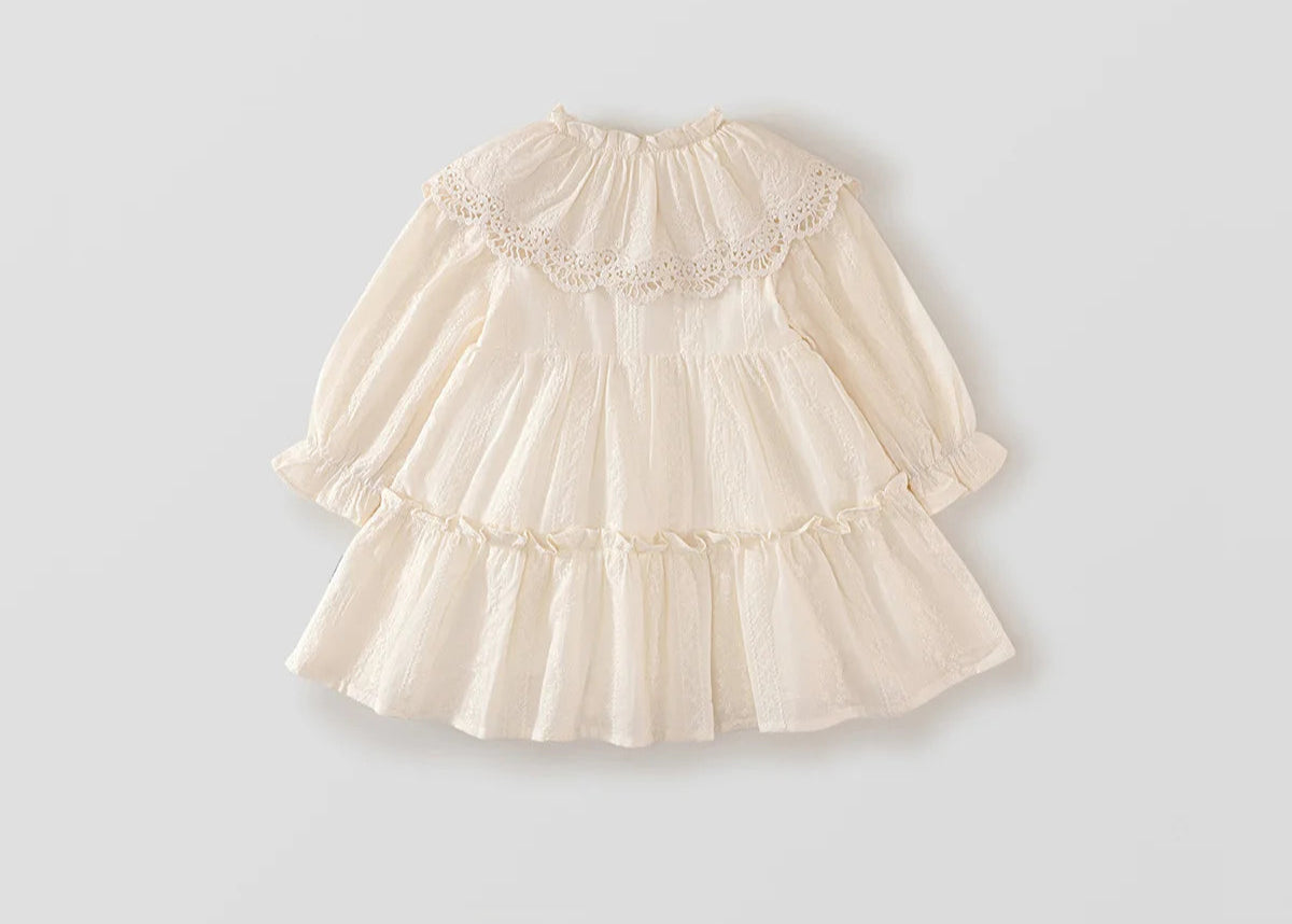 Girls Lace Collar Princess Dress