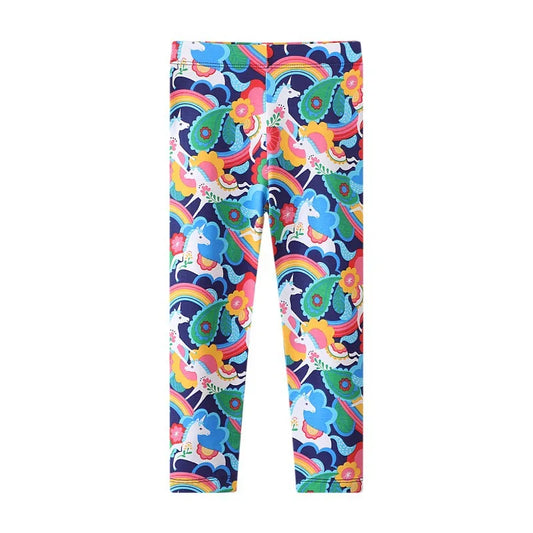 Girls Leggings - Busy Unicorns