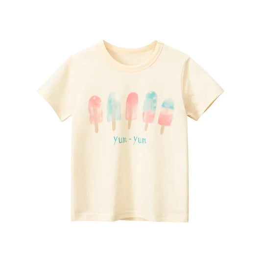 Girls Short Sleeve Ice Lollies T Shirt