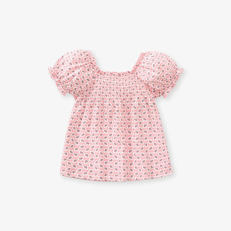 Girls Summer Puff Sleeve Top