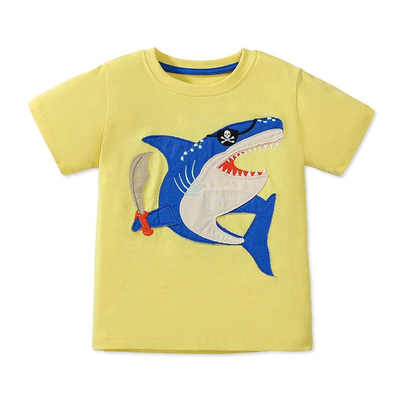 Pirate Shark Short Sleeve T-shirt