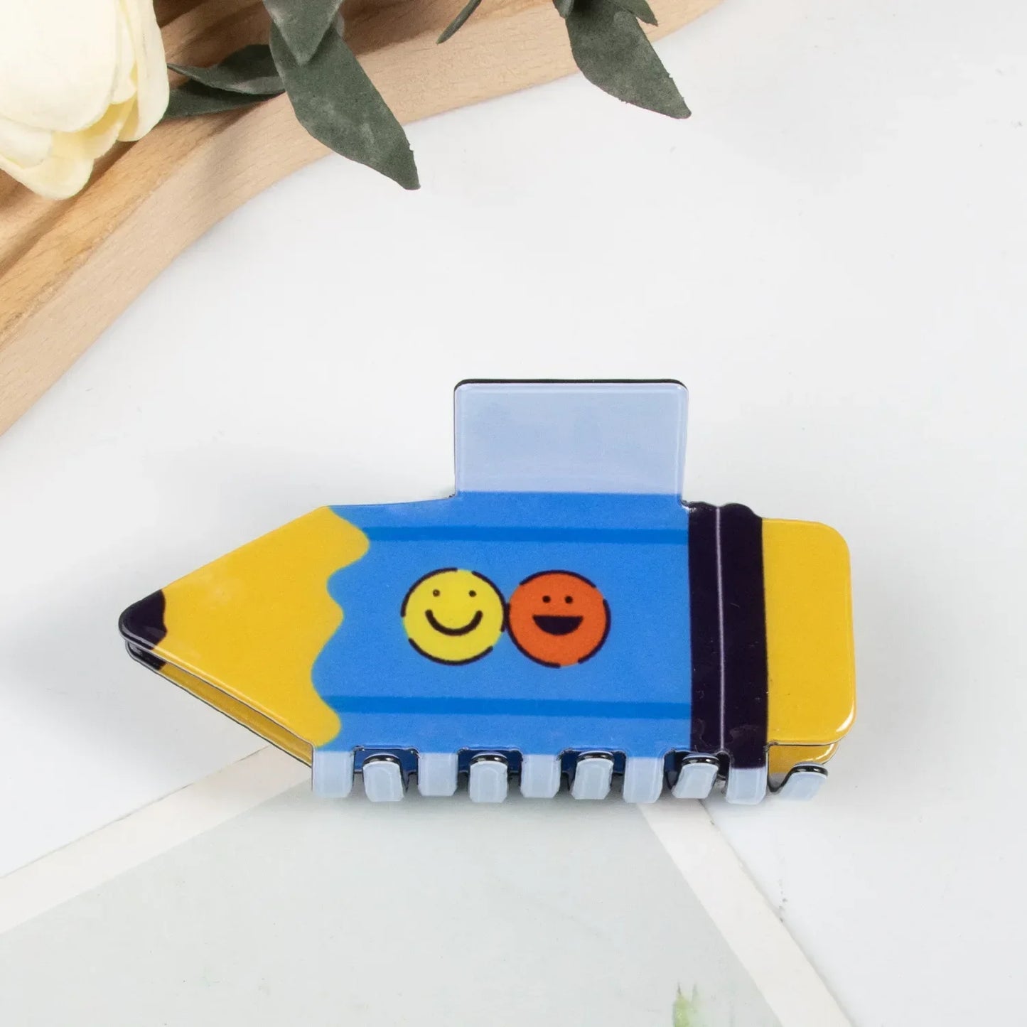 Acrylic Pencil Hair Claw Clips