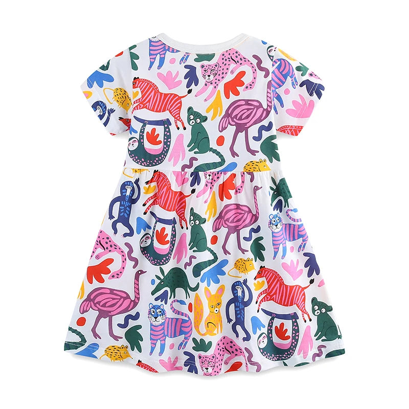 Jungle Short Sleeve Dress