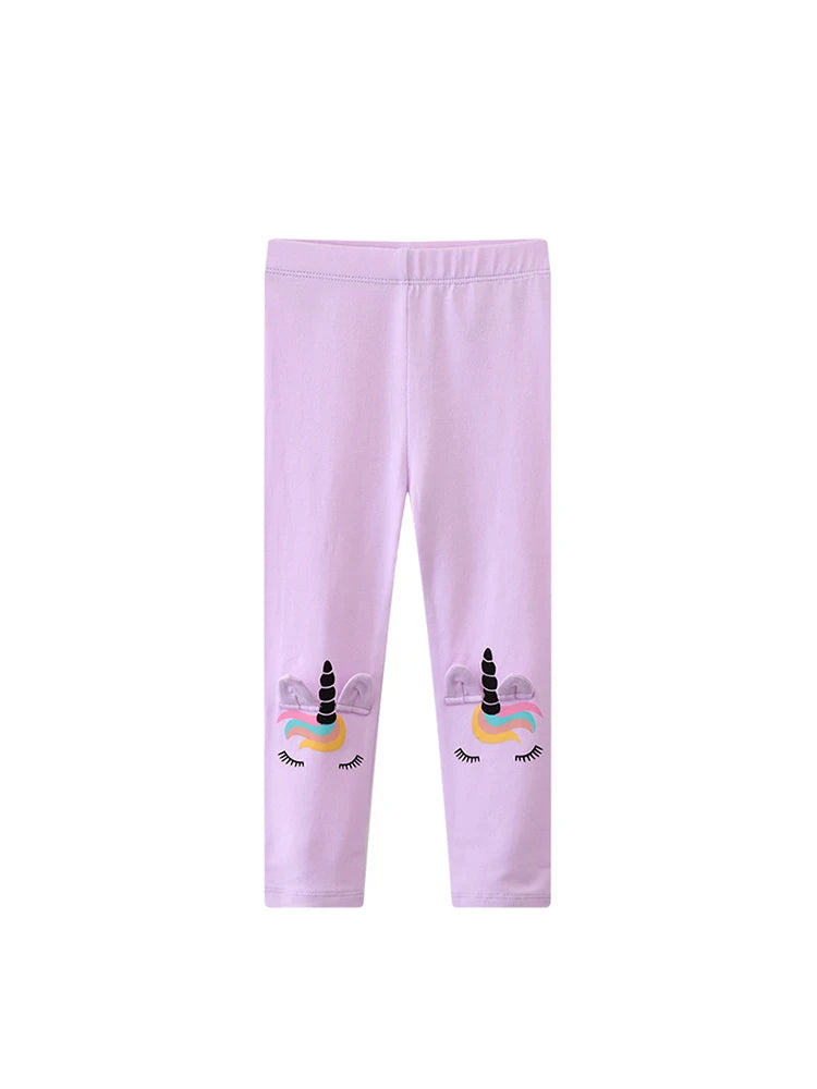 Girls Leggings - Lilac Unicorn