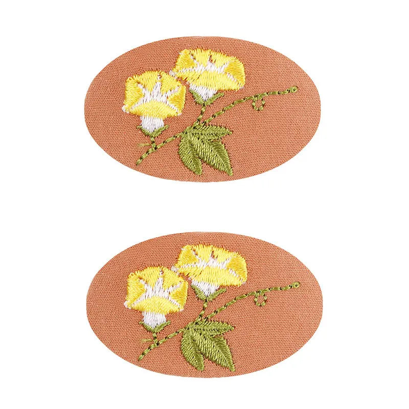 Embroidered Hair Clips