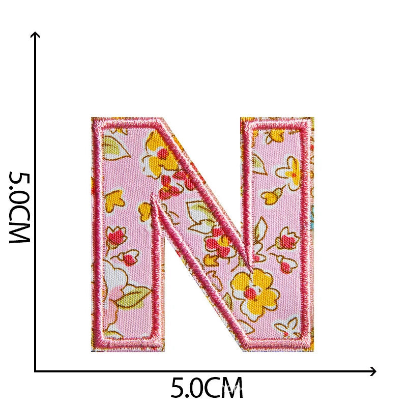 Alphabet Iron on Patches