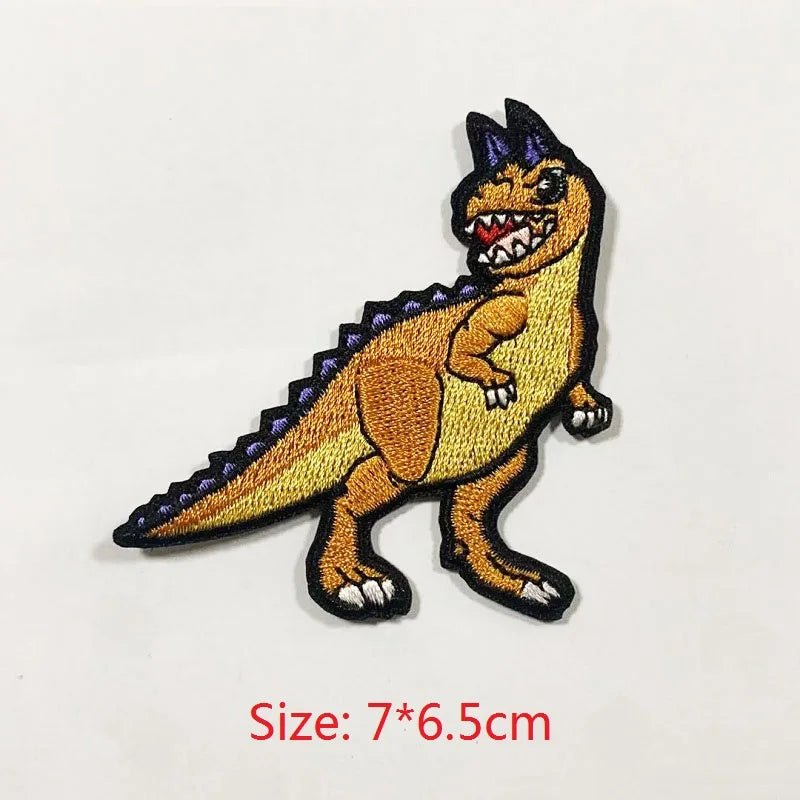 Choose from Dinosaur Iron-on Clothes Patches