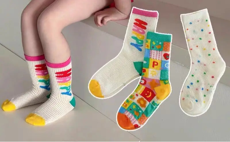 3 Pack Mixed Pattern Socks