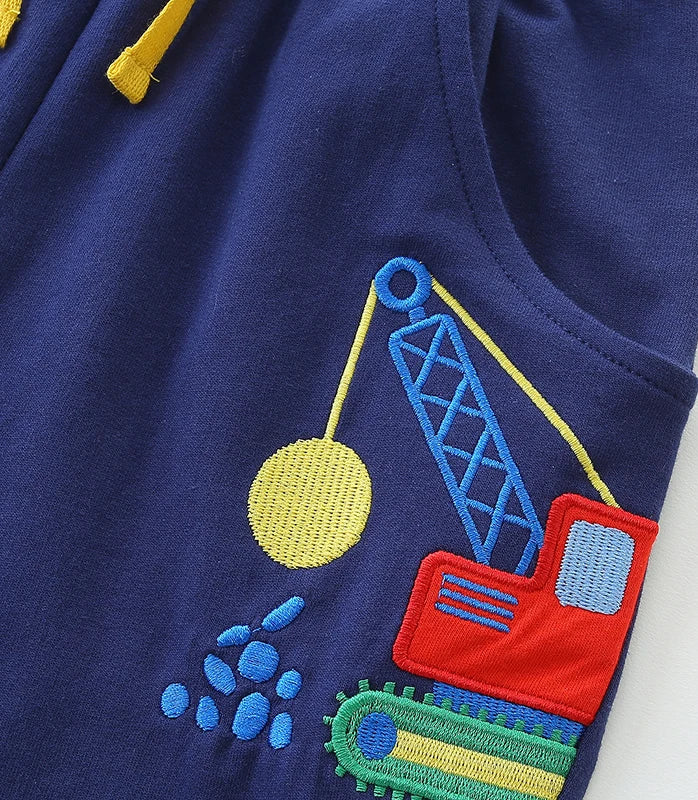 Shorts with Applique Digger patches
