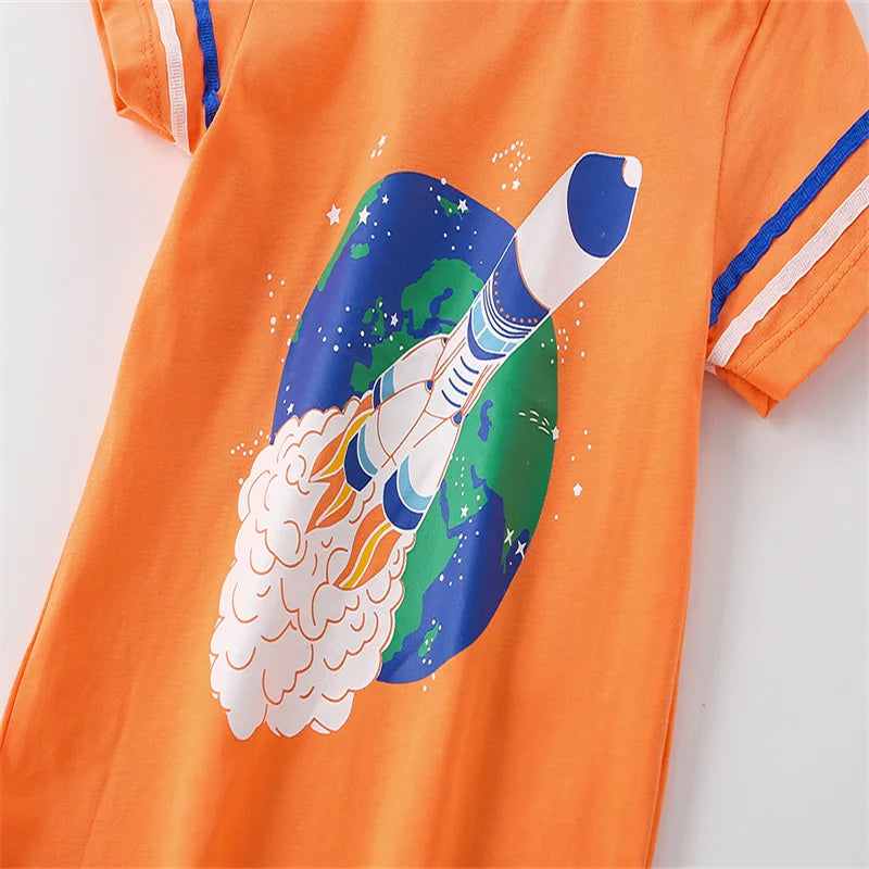 Rocket Blast off T shirt