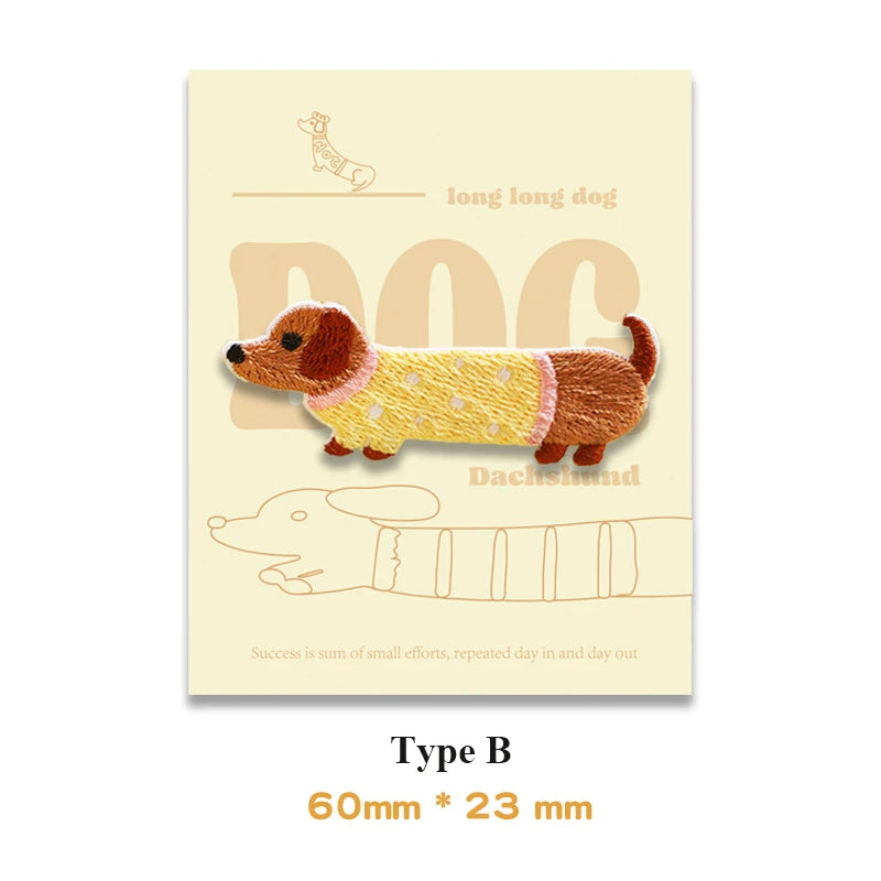 Choose from Dachshund Dog Iron-on Patches