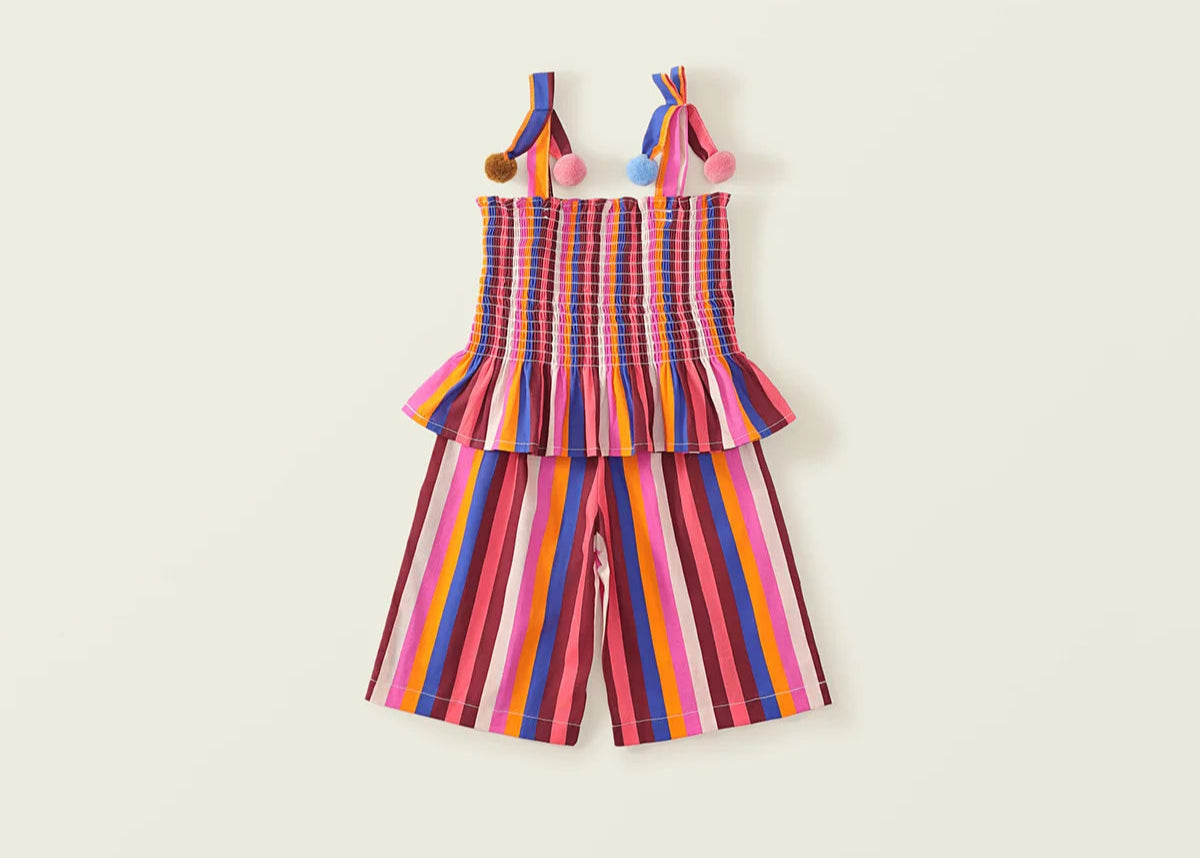 Girls Two-piece Culotte set