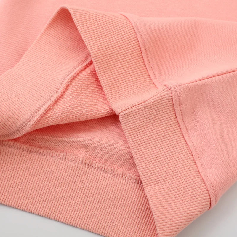 Girls Embroidered Sleeve Sweatshirt (Pink)