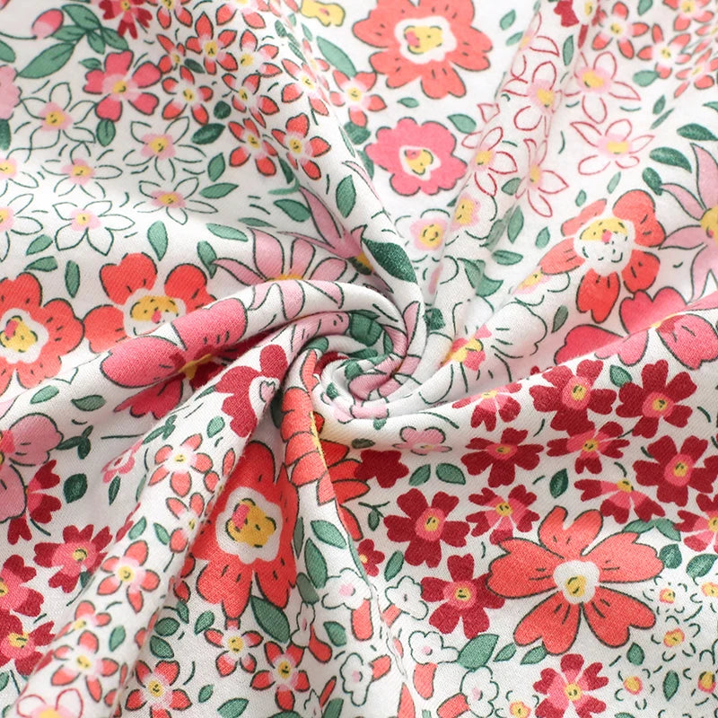 Girls Short Sleeve Floral Dress