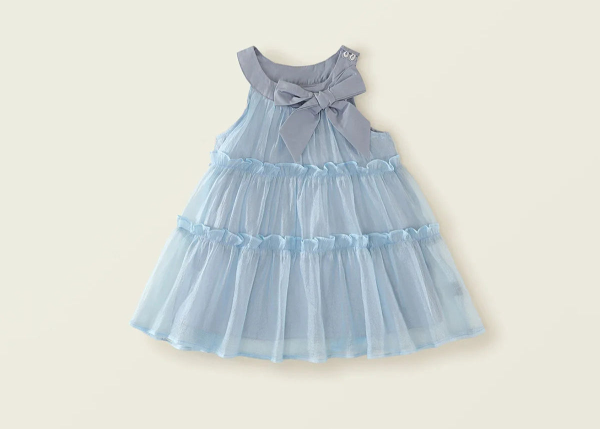 Girls Blue Halterneck Dress