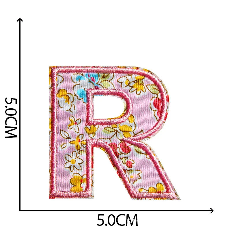 Alphabet Iron on Patches