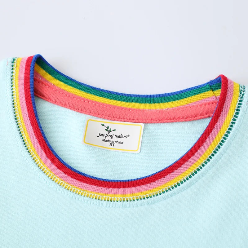 Girls Applique Short Sleeve Dress