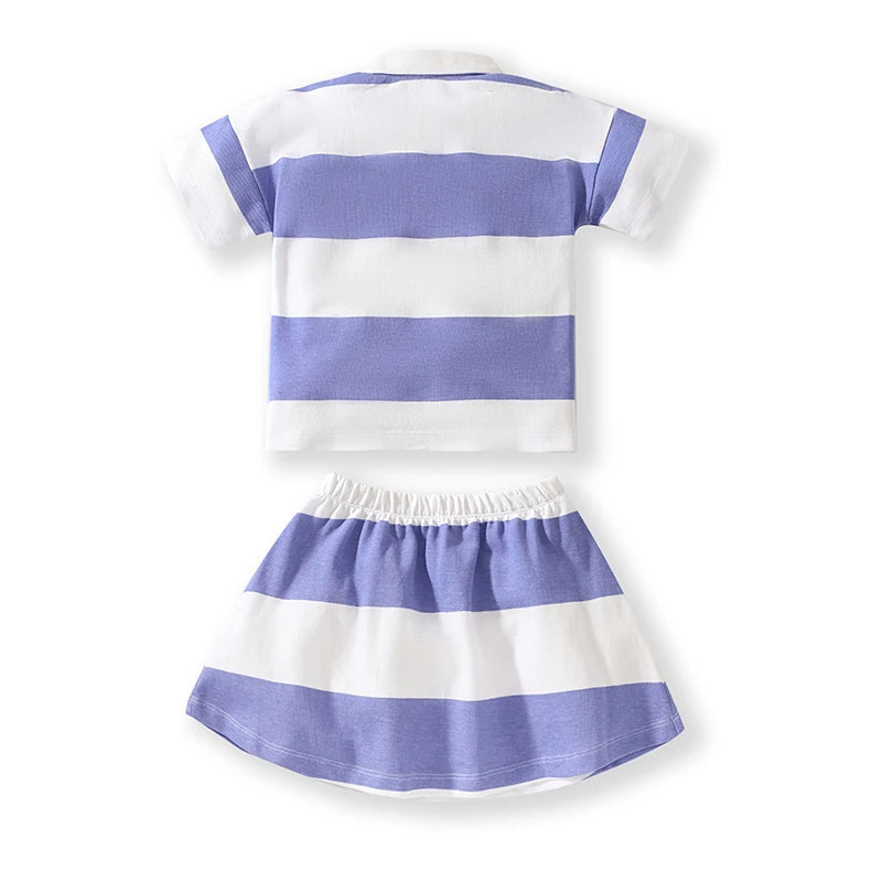 Girls Tennis Polo + Skirt set