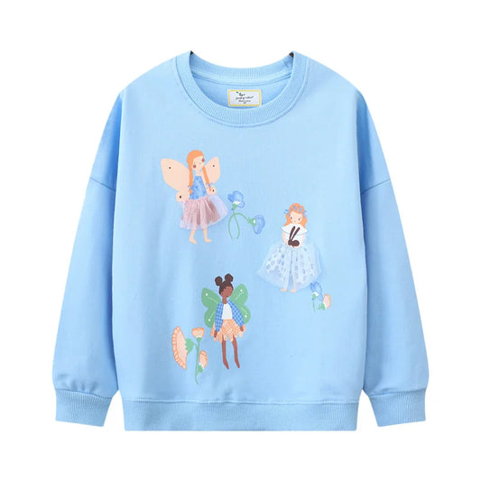 Girls Sweatshirts - Dancers in Blue