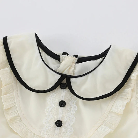 Girls SS Dressed up Collar Dress