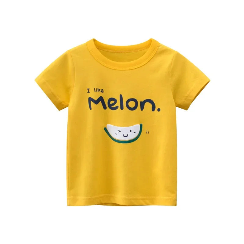 Girls Short Sleeve Melon T Shirt