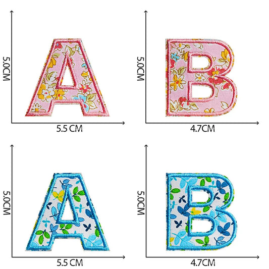 Alphabet Iron on Patches