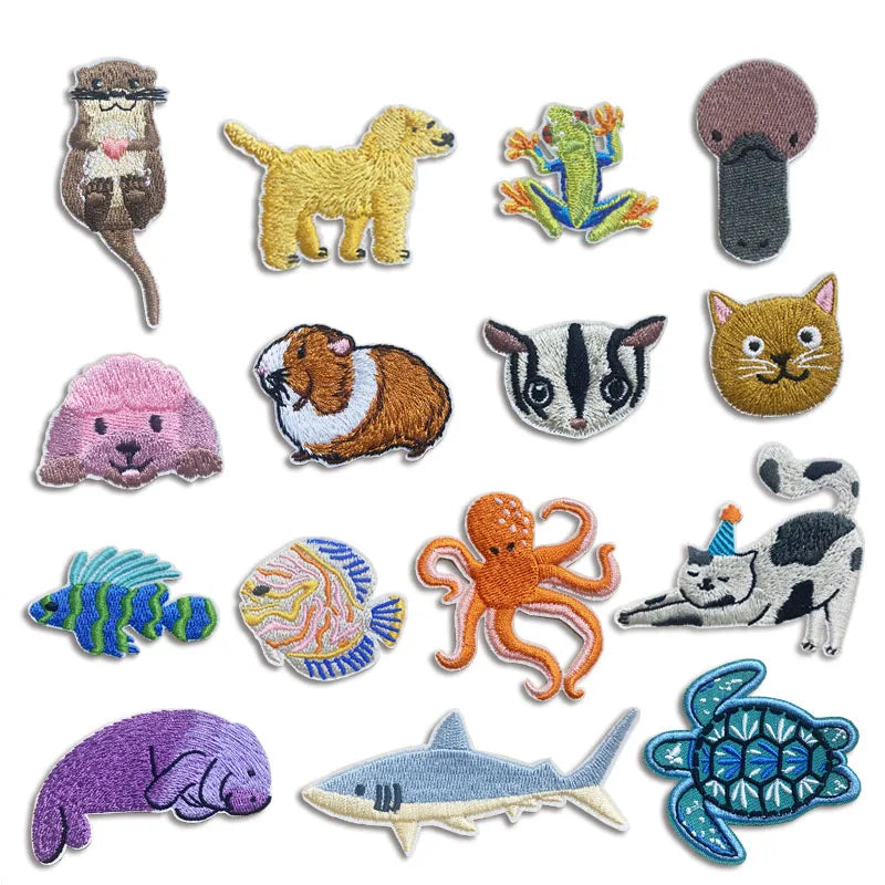 Choose from Lovely Animal Embroidered Iron on Patches