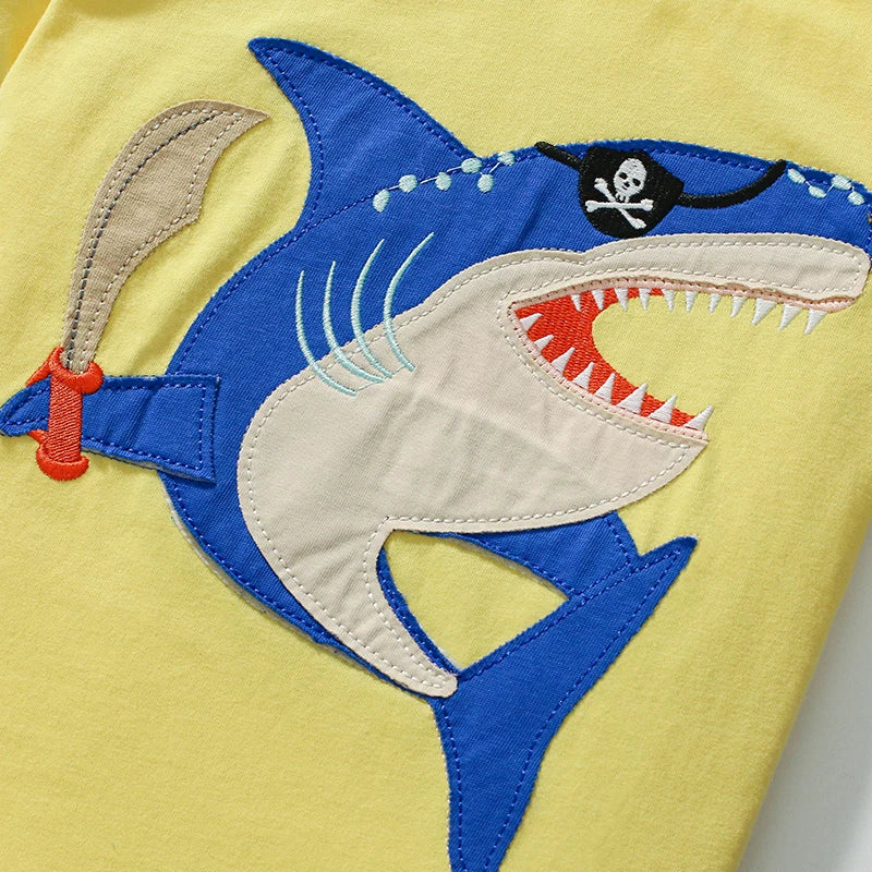 Pirate Shark Short Sleeve T-shirt