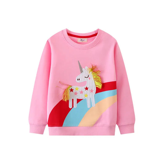 Girls Long Sleeve Sweatshirts - Unicorns