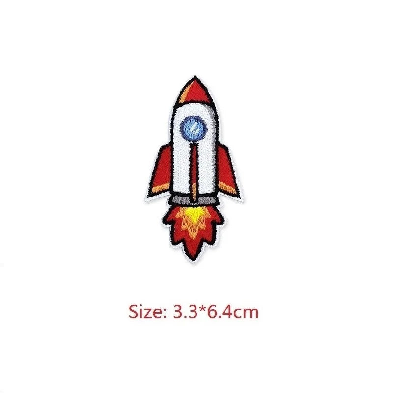 Choose from Astronaut & Space themed Iron on Patches