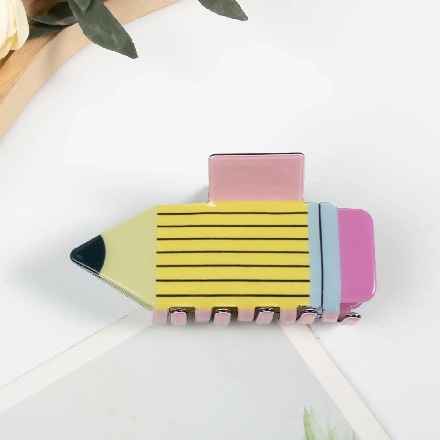 Acrylic Pencil Hair Claw Clips
