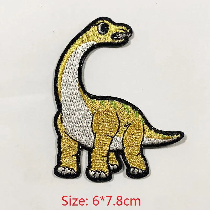 Choose from Dinosaur Iron-on Clothes Patches