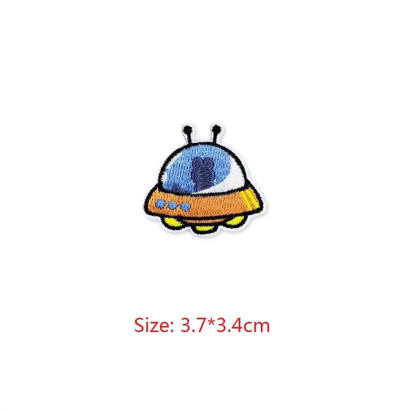 Choose from Astronaut & Space themed Iron on Patches