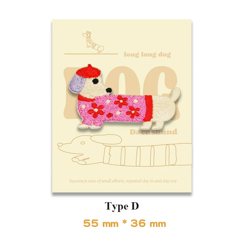 Choose from Dachshund Dog Iron-on Patches