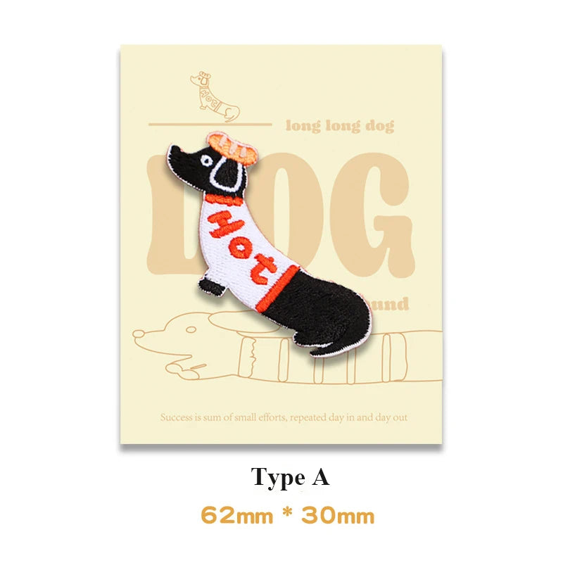 Choose from Dachshund Dog Iron-on Patches